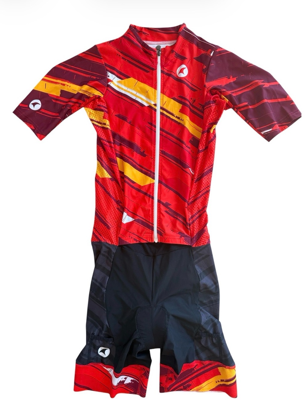 PACTIMO FLYTE SKINSUIT MULTISPORT SPEED  SUIT WOMENS SHORT SLEEVE POCKETS MEDIUM